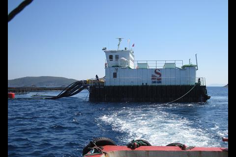 Sagun monitors and feeds its fish using computer technology